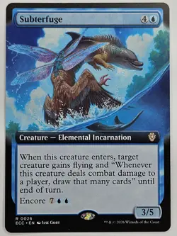 MTG Lorwyn Eclipsed - ECC 0026 Subterfuge (Extended Art) - Rare - Image 1