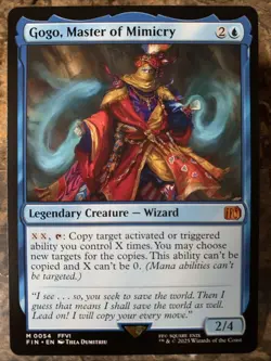 MTG TCG Final Fantasy Gogo, Master of Mimicry 0054 Regular Mythic - Image 1