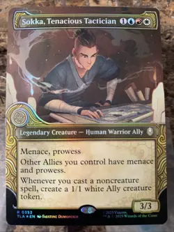 MTG TCG Avatar Sokka, Tenacious Tactician Showcase 0352 Foil Rare - Image 1