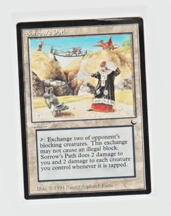 Magic the Gathering ~ MTG ~ 1x Sorrow's Path ~ HP ~ THE DARK - Image 1