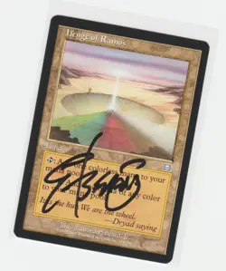 Magic the Gathering ~ Henge of Ramos ~ Masques ~ M/NM ~ Signed By Artist #1 - Image 1