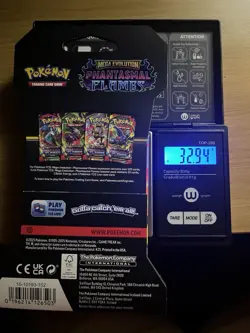 EXTREMELY HEAVY Pokemon Phantasmal Flames - Factory Sealed Booster Pack (32.94g) - Image 2