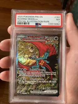 Pokemon roaring moon ex PRE EN 162/131 psa 7 NM SIR 2025 - Perfect for collector - Image 1
