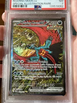 Pokemon roaring moon ex PRE EN 162/131 psa 7 NM SIR 2025 - Perfect for collector - Image 2