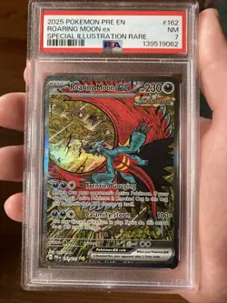 Pokemon roaring moon ex PRE EN 162/131 psa 7 NM SIR 2025 - Perfect for collector - Image 4