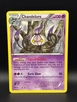 Pokemon TCG - Chandelure 60/101 Noble Victories Rare VLP-NM - Image 1