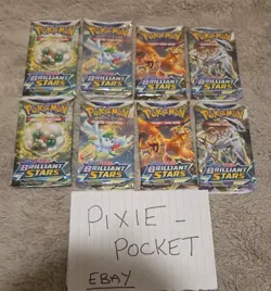 Pokemon Brilliant Stars Booster Packs x8 - New & Sealed ✅ - Image 1