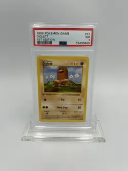 1999 Pokemon Shadowless 1st Edition Base Set Diglett #47 - Image 1