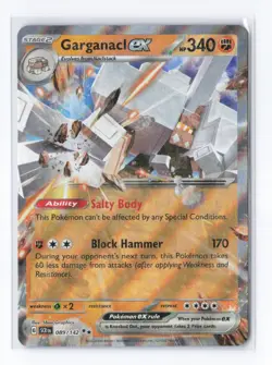 Garganacl ex - 089/142 - Double Rare NM, English Pokemon Stellar Crown - Image 1