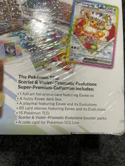 POKEMON S&V Prismatic Evolutions Super-Premium Collection, Sealed, Worn Box - Image 4