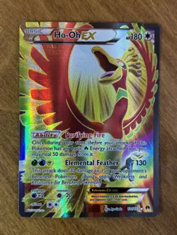 Ho-Oh EX 121/122 - XY Breakpoint - Ultra Rare Full Art Pokemon 2016 Gold - Image 1