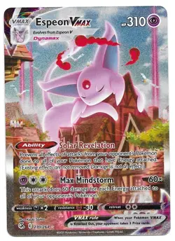 Pokemon TCG - Espeon Vmax #270 - Secret Rare - Fusion Strike - NM - Image 1
