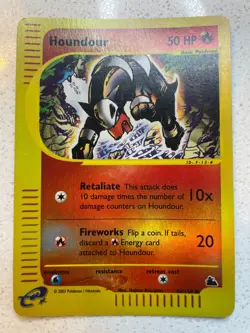 Pokemon Skyridge Houndour Reverse Holo 66/144 NM - Image 1