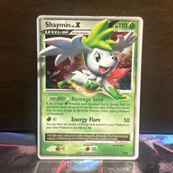 Pokemon TCG Shaymin LV.X DP39 Black Star Promo MP. - Image 1