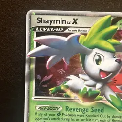 Pokemon TCG Shaymin LV.X DP39 Black Star Promo MP. - Image 3