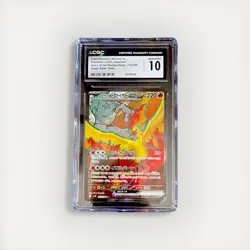 Pokemon Team Rocket's Moltres ex 112/098 Sv10 Japanese CGC 10 Holo Super Rare - Image 1