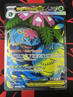 Pokemon Mega Venusaur ex 155/132 Mega Evolution Full Art 2025 Near Mint - Image 1