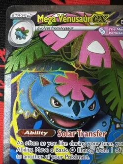 Pokemon Mega Venusaur ex 155/132 Mega Evolution Full Art 2025 Near Mint - Image 3