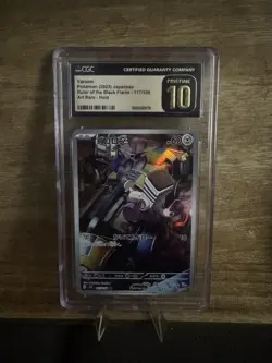 CGC 10 Pristine Varoom 117/108 AR Art Rare Ruler of the Black Flame sv3 Pokemon - Image 1