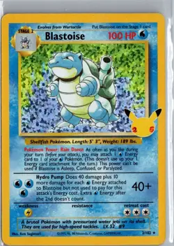 Pokemon Celebrations Blastoise 2/102 Classic Collection Holo Near Mint - Image 1