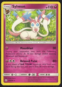 Pokemon Sylveon 155/236 Non-Holo Rare Cosmic Eclipse - Image 1