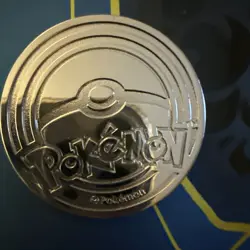 2025 Pokemon Mega Charizard X Ex UPC Silver Metal Coin - Image 2