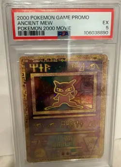2000 POKEMON GAME MOVIE POKEMON 2000 MOVIE ANCIENT MEW PSA 5 - Image 1