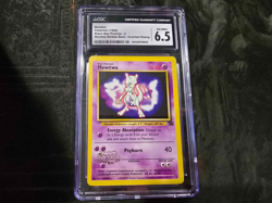 Pokemon Mewtwo Inverted Stamp Error Black Star Movie Promo Misprint CGC - Image 1
