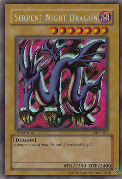 Serpent Night Dragon MRL-103 - Secret Rare - Lightly Played Unlimited YuGiOh! TC - Image 1