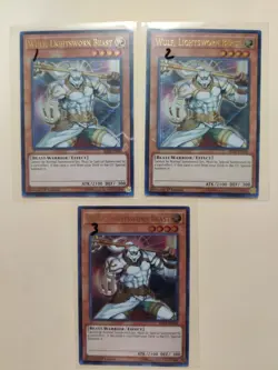 3x Wulf, Lightsworn Beast BLLR-EN039 Yu-Gi-Oh! Ultra Rare 1st Edition LP - Image 1