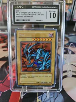 Zoa Prismatic Secret Rare Tfk-001 Cgc 10 Yugioh - Image 1