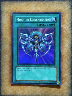 Yugioh Monster Reincarnation RDS-EN045 Super Rare 1st Ed LP - Image 1