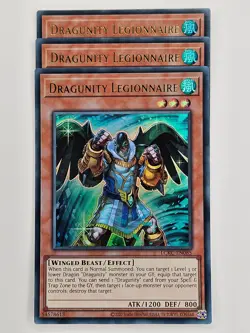 Yu Gi Oh - 3x LCKC-EN085 Dragunity Legionnaire - Ultra Rare - Image 1