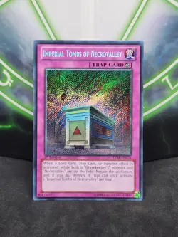 Yugioh Imperial Tombs of Necrovalley LVAL-EN076 Secret Rare 1st Edition NM - Image 1