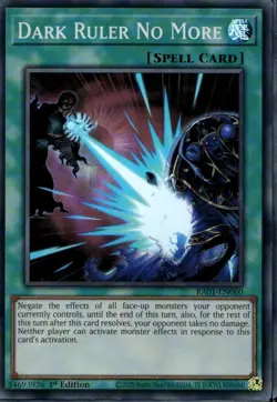 Dark Ruler No More 1st Ed Super Rare RA01-EN060 Yu-Gi-Oh! - Image 1