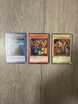 YU-GI-OH! 25TH ANIV. GOD CARD SET LC01 LIMITED EDITION ULTRA RARE NM - Image 1