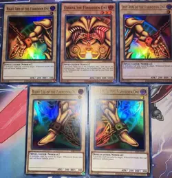 Exodia The Forbidden One Complete Set LOB-EN124 25th Anniversary Yugioh NM - Image 1