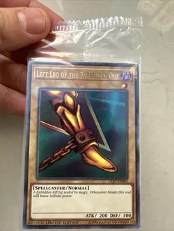 Yugioh SEALED Left Leg of the Forbidden One LART-EN003 Ultra Rare Limited Ed!! - Image 2