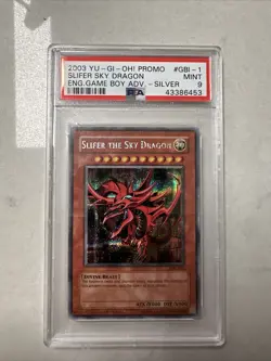 Yu-Gi-Oh! Slifer The Sky Dragon Game Boy Advance Secret Rare Promo GBI-001 PSA 9 - Image 1