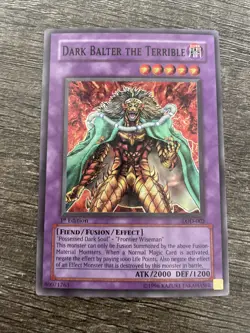 Yu-Gi-Oh! Dark Balter The Terrible LOD-002 1st Edition Super Rare NM - Image 1