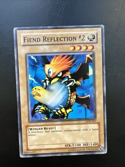 Misprint Yu-Gi-Oh! Fiend Reflection #2 LOB-021 Common Unlimited - Image 1