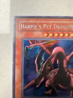 YuGiOh Harpie's Pet Dragon FMR-002 Prismatic Secret Rare MP - Image 2