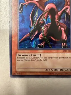 YuGiOh Harpie's Pet Dragon FMR-002 Prismatic Secret Rare MP - Image 4