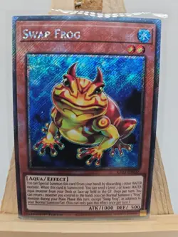 Yu-Gi-Oh Swap Frog 1st Edition Platinum Secret Rare RA03-EN005 NM - Image 1