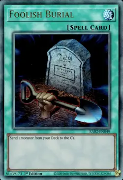 Foolish Burial - Ultimate Rare 1st Edition RA02-EN049 - NM - YuGiOh - Image 1