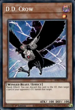 D.D. Crow - Secret Rare 1st Edition RA02-EN002 - NM - YuGiOh - Image 1