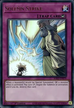 Solemn Strike - Ultra Rare 1st Edition RA02-EN079 - NM - YuGiOh - Image 1