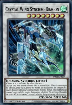 Crystal Wing Synchro Dragon - Super Rare 1st Edition RA02-EN029 - NM - YuGiOh - Image 1