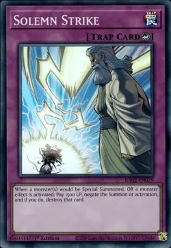 Solemn Strike - Super Rare 1st Edition RA02-EN079 - NM - YuGiOh - Image 1