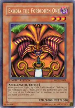 Exodia The Forbidden One MC1-EN001 X 1 Secret Rare Limited- Mint YUGIOH - Image 1